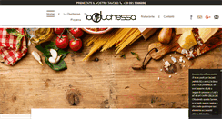 Desktop Screenshot of pizzerialaduchessa.it