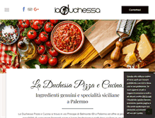 Tablet Screenshot of pizzerialaduchessa.it